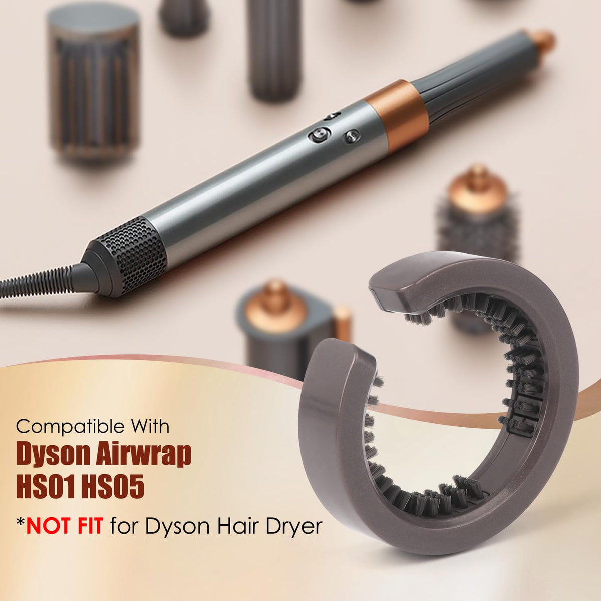 WYWY.Wide 2PCS Filter Cleaning Brush Compatible with Dyson Airwrap HS01 HS05 Hair Styler, Filter Brush for Part No.969760-01