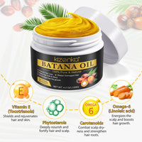 Generic Batana Oil for Hair Growth, 100% Pure Unrefined Batana Promotes Hair thickness, Repairs Damaged Hair & Skin, Reduces Hair Loss, Batana Oil for Healthier Fuller Hair (Black)
