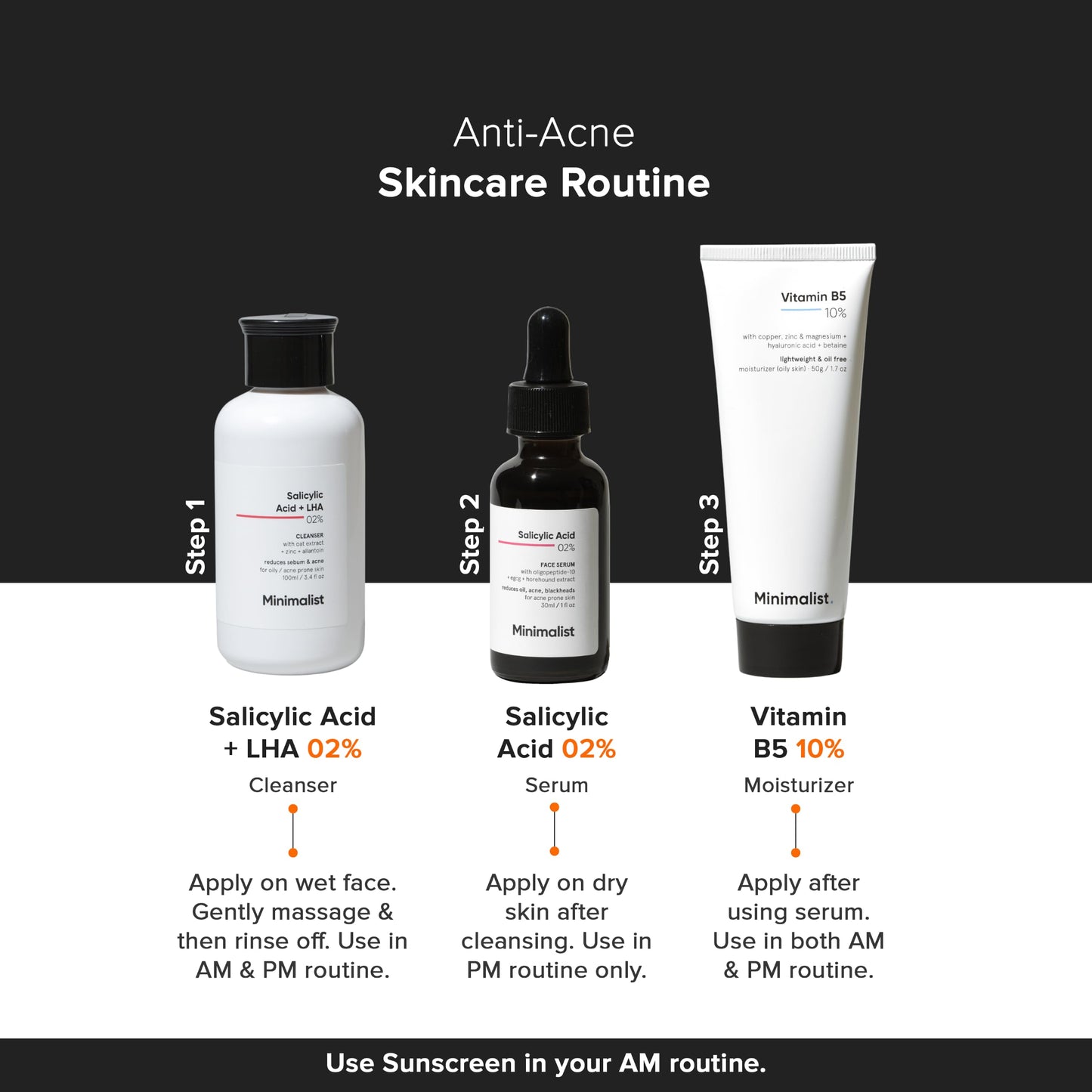 Minimalist 2% Salicylic Acid Serum For Acne, Blackheads & Open Pores | Reduces Excess Oil & Bumpy Texture | BHA Based Exfoliant for Acne Prone or Oily Skin, Transparent, 30 ml (Pack of 1)