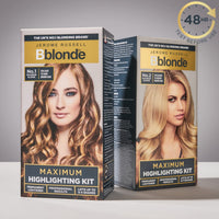 Jerome Russell Bblonde Highlighting Kit, Permanent Lightener, Permanent Blonde Bleach Hair Dye, Professional Results, With Avocado Oil, Lifts 6-7 levels – Blonding Kit No 2
