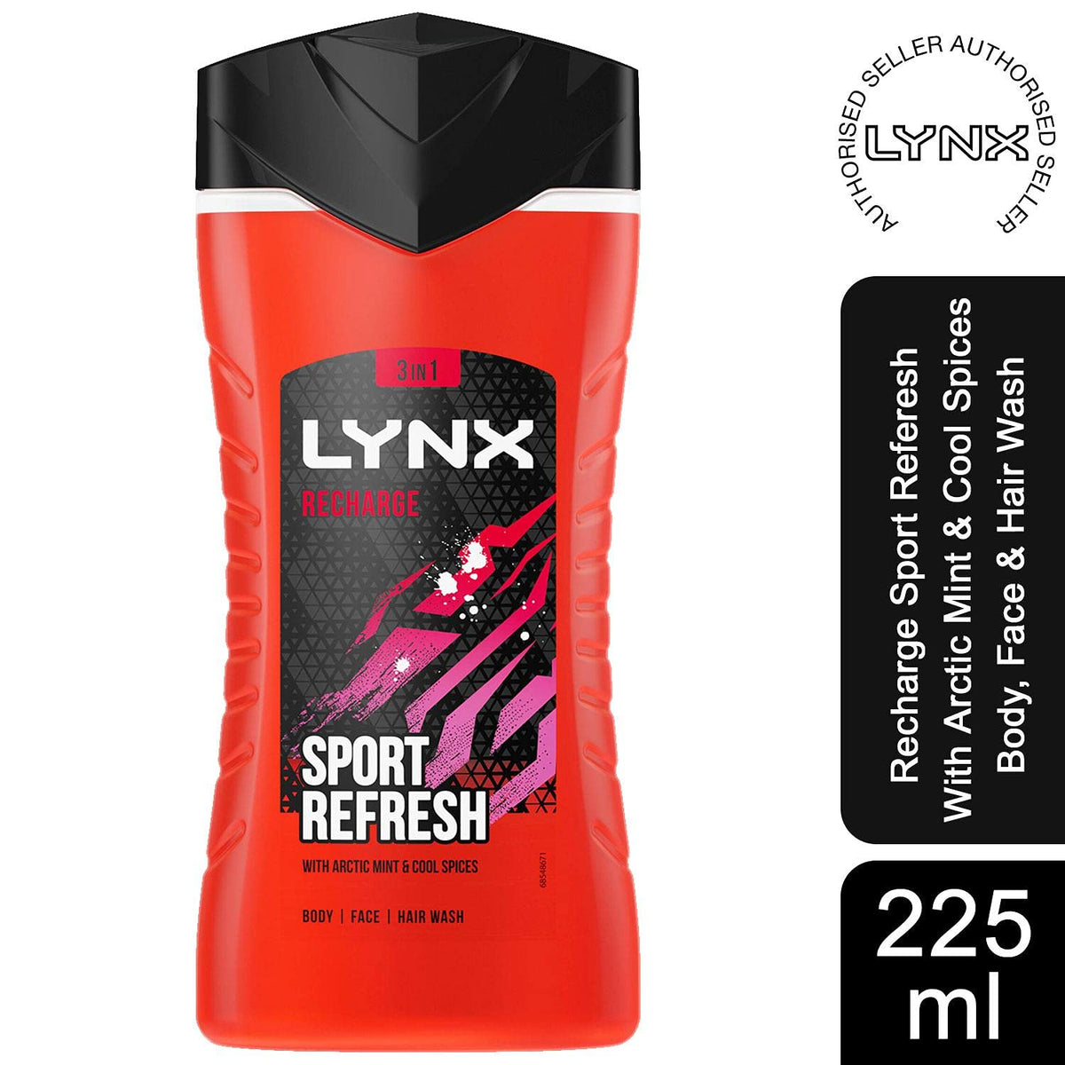 Lynx Shower Gel Recharge, 225ml