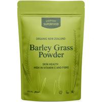 Everyday Superfood Organic New Zealand Barley Grass Powder 50g Raw and Natural Fine Milled Barleygrass Ideal in Juice and Smoothies Certified Organic, Vegan and Kosher