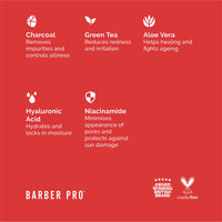 BARBER PRO SUPER EYE MASK Mens Face Mask Detox Hydrate Moisturising Bamboo Sheet Natural Skincare For Puffy Eyes & Dark Circles Vegan Multi Award Winning Brand
