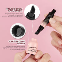 Anglicolor Brow Fection Angled Brush,Microblading Eyebrow Pen,Natural Brows Eyebrow Pen,Easy To Color,Long Lasting,Quick Drying,Natural Shaping Outlining Filling Eyebrow Makeup Upgrade (05#Espresso)