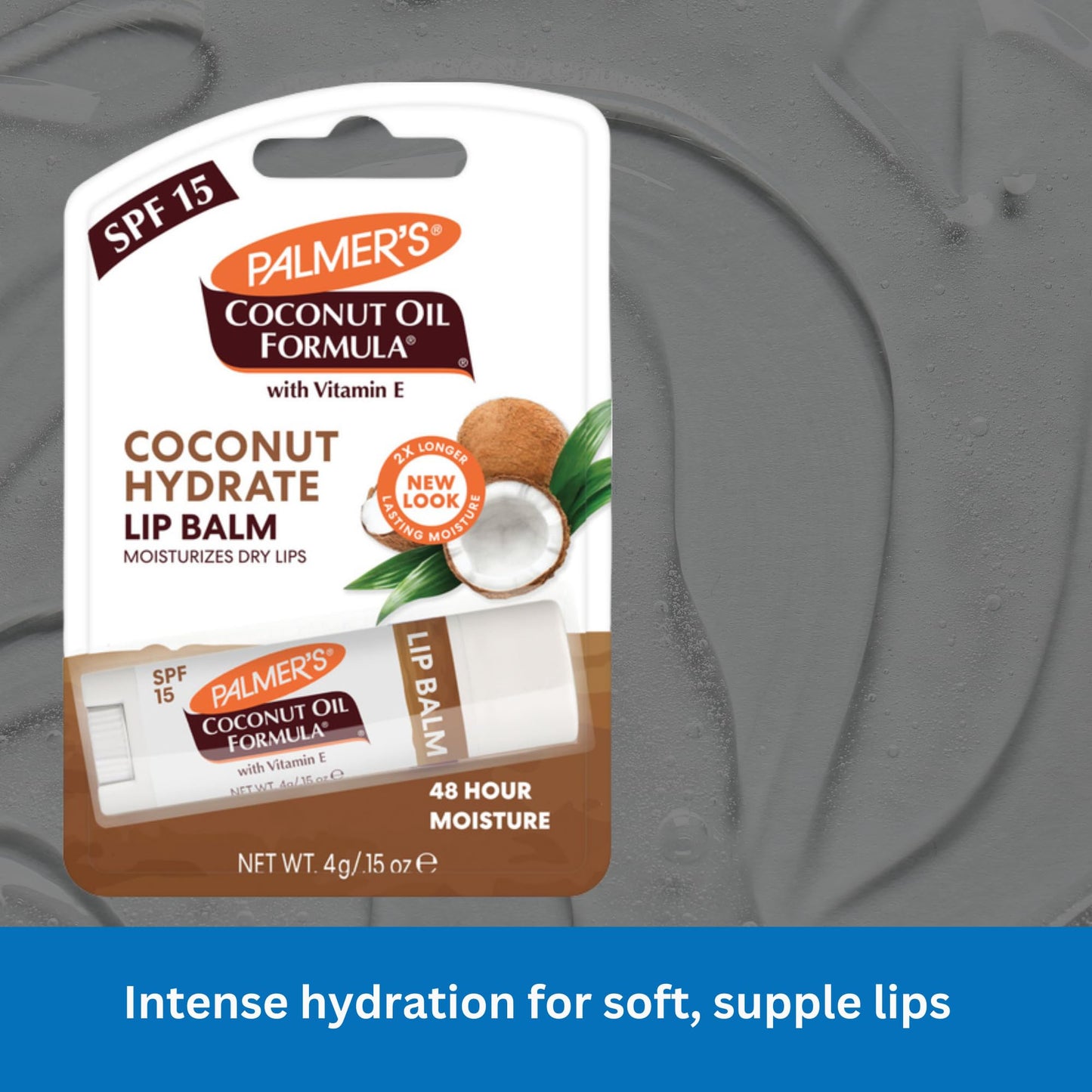 amzuqb packed 2 PACK Moisturizing Cocoa Butter & Coconut Lip Balm Duo with SPF 15 for Chapped, Dry Lips Palmer’s Palmers Cocoa Butter Lip Balm SPF 15, 4g - 2 x 0.3oz - Enriched Vitamin E: Soft, Smooth Lips Bundle