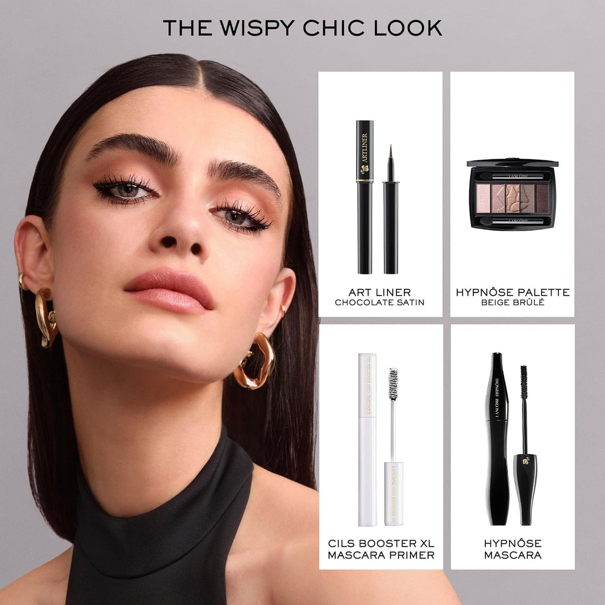 Lancôme Hypnôse L'Absolu de Noir Mascara, Buildable & Volumising Ultra-Black for Natural or Bold Lashes, No Smudging or Flaking, 24 Hour Wear, with ProVitamin B5, 6.2ml