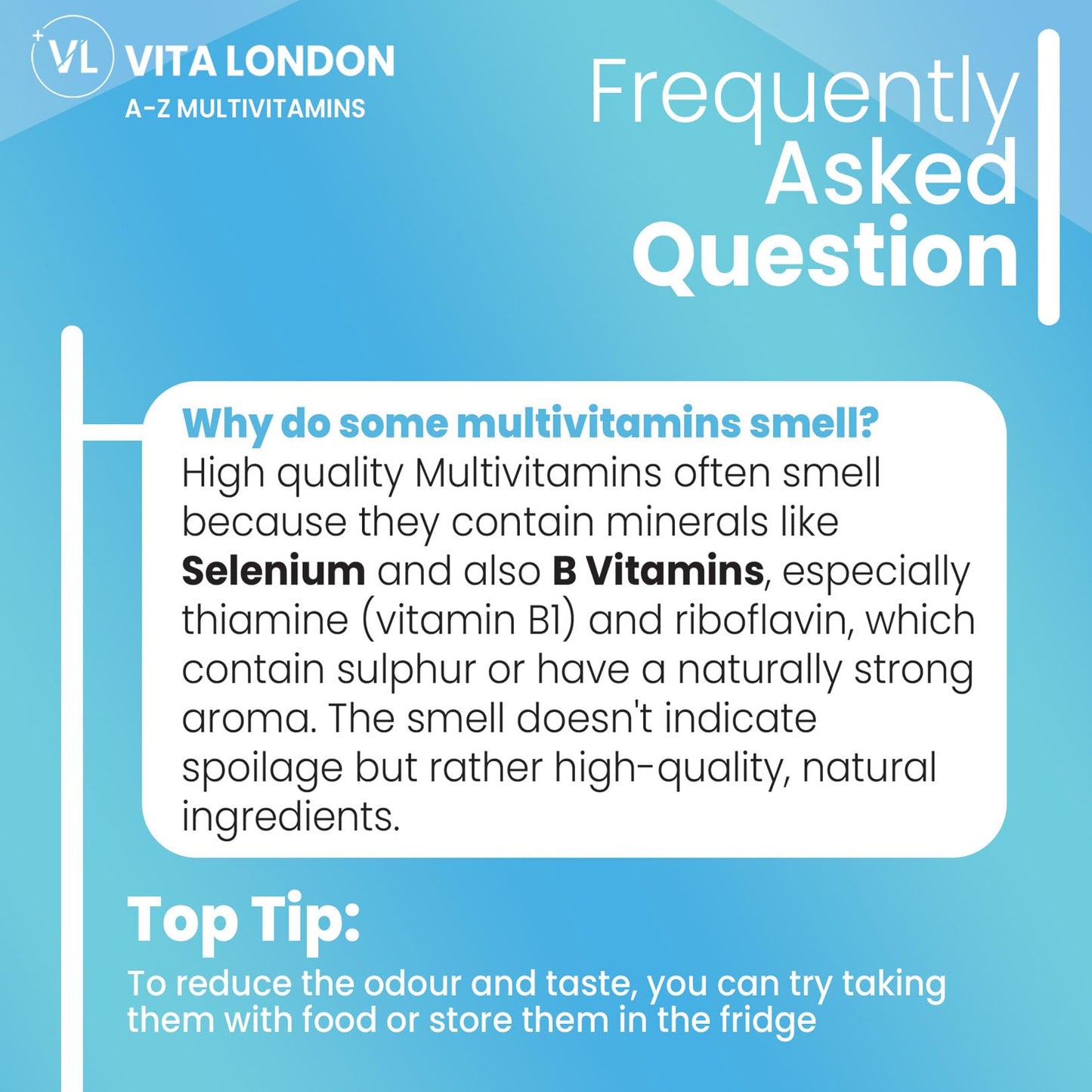 VL Vita London Vita London A-Z Multivitamins for Men & Women – 22 Essential Active Vitamins & Minerals with Iron – High Strength Daily Supplement – 120 Tablets – UK Made, Vegetarian