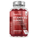 WeightWorld Vitamin B12 Gummies - 120 Gummies - 4 Months Supply - 1000mcg - Tasty, Natural Pomegranate Flavour - 1 per Day - Vegan & Gluten-Free - Methylcobalamin Form for Easy Absorption - B12 Vitamin Supplement