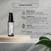 Beauté Mediterranea Super Concentrated Serum with Natural Retinal - 30 ml - with Bakuchiol and Vitamin D Booster - Optimal Tolerance - 100% Vegan - Super Advanced Recovery Serum