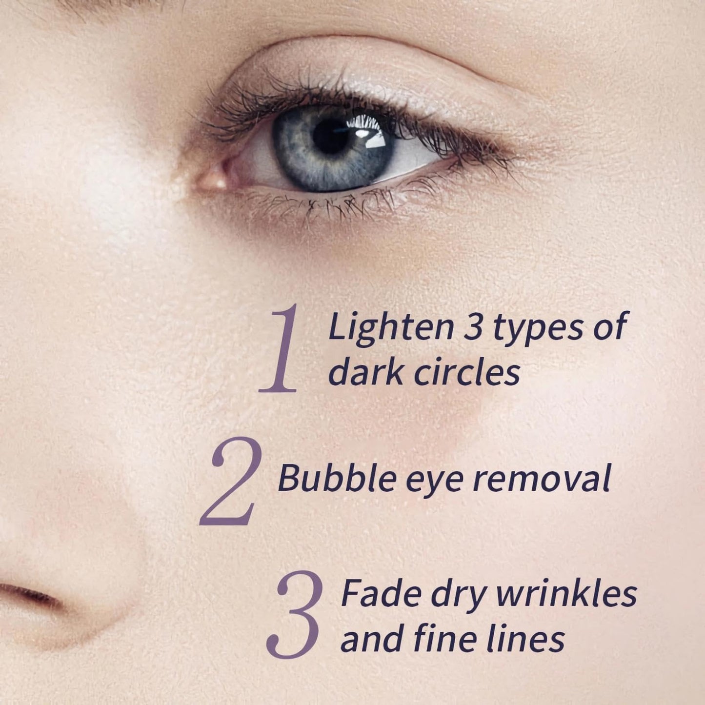 mercham Retinol Eye Cream Anti Aging, Under Eye Cream with Cooling Roller for Dark Circles and Puffy Eyes Bags, Reduce Fine Lines, Brightening & Moisturizing Eye Repair Cream for all Skin Types- 20g