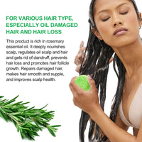 HXTMKT Solid Shampoo Rosemary, Organic Hair Soap Shampoo for Hair Growth Volume, Rosemary Shampoo Bar for Oily Hair & Dry Hair, Dry Scalp, Naturally Handmade 1 Bar of 60 g