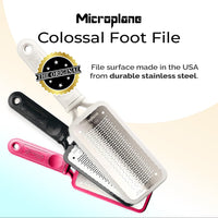 Microplane Colossal Pedicure Rasp Foot File - White by Microplane
