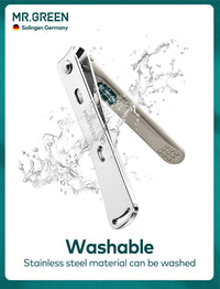 MR.GREEN Manicure Set with Portable Travel Case,Nail Clippers Gift and Family Set, Medical Grade Stainless Steel(4 Pieces) (Mr-6105)
