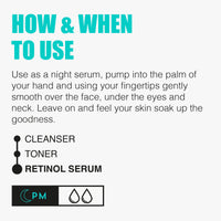 BEAUTYPRO RETINOL 1Anti-Aging Overnight Face Serum 30ml | 100% Plant Based Skincare Serum | Anti-Aging, Targets Blemishes, & Reduces Inflammation | Seaweed Kelp Complex & Organic Pine Oil |