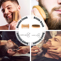 Beard Care Kit for Men Gifts, LIONMANE Beard Grooming Set, Moisturize Beard