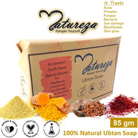 Natureza Organic Handmade Ubtan Sandalwood soap Turmeric soap bar 90g
