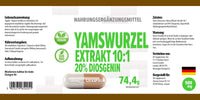 Hepatica Yam Root Extract 5,000mg Equivalent | 120 Vegan Capsules | High Strength 10:1 Extract (500mg) | 20% Diosgenin | 3rd Party Lab Tested Herbal Supplement