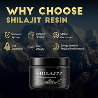 Nuevnaciy Shilajit Resin - Maximum Potency Natural Organic Shilajit Gold Grade 50g with Fulvic Minerals & Humic Acid, Strength & Stamina Booster for Men and Women, Vegan (Pack of 1)