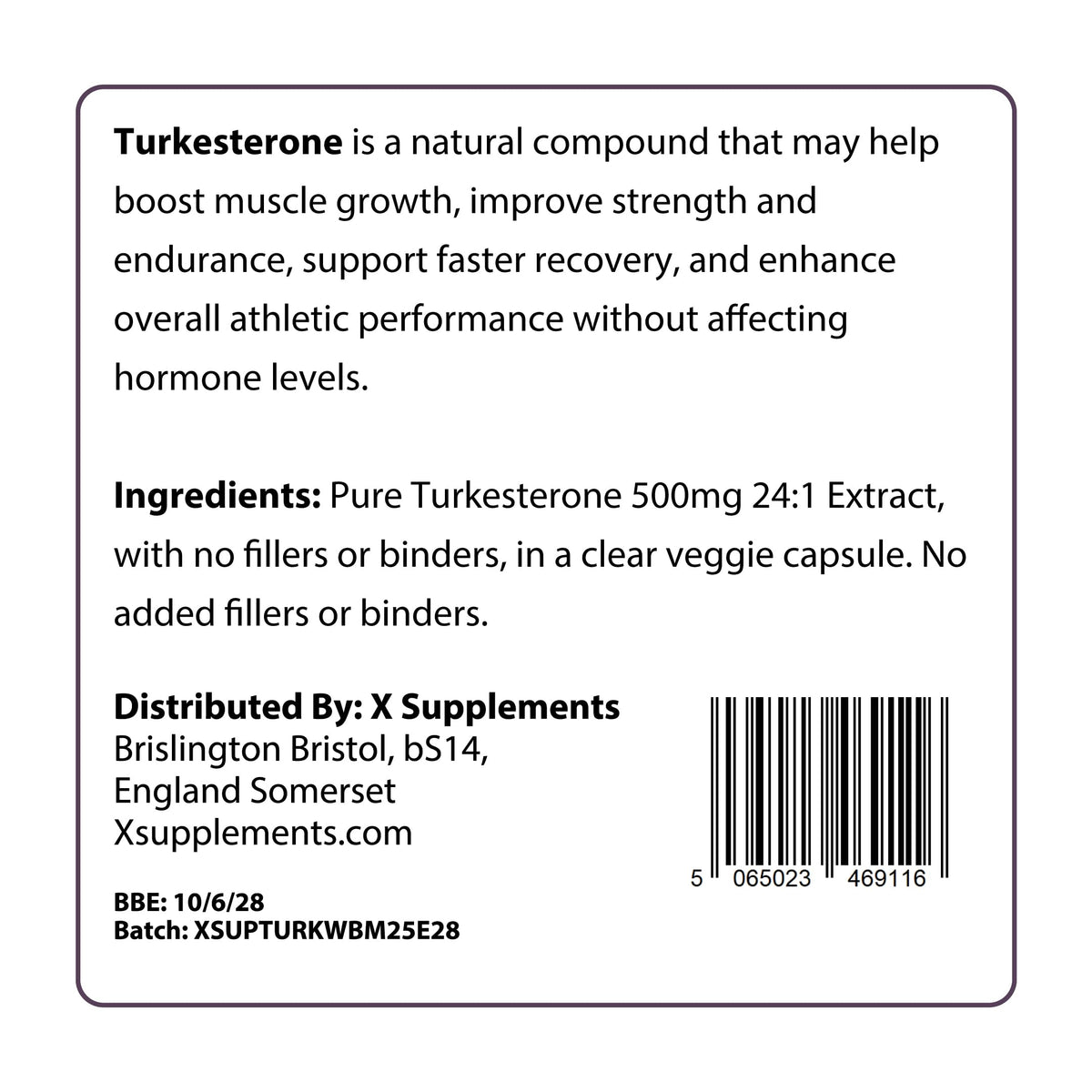 X supplements Turkestone High Strength, Xsupplements