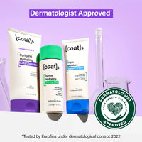 COATS Coats Blemish Defence 3-Step Bundle for Oily Skin – Purifying Hydrating Clay Cleanser, Gentle Hydrating Toning Milk + Triple Moisture Water Cream – Helps Prevent Breakouts, Designed for Young Skin