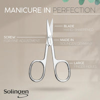 marQus Solingen Manicure Set for Women & Men - Comparison Winner with Top Price/Performance Ratio - Handy and Soft Case - 7-Piece Grooming Kit, Red