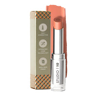 Studio10 Cheek & Lip Tint – Peach Shade, Hydrating Cream Blush Stick with Satin Finish for Mature Dry Skin