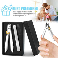 YAGE Nail Clippers Large Toe Nail Clippers for Thick Nails with Wide Jaw Opening,Premium Stainless Steel Sharp Ultra Wide Jaw Toenail Clippers Heavy Duty Nail Cutter Father's Day Gifts for Men (White)