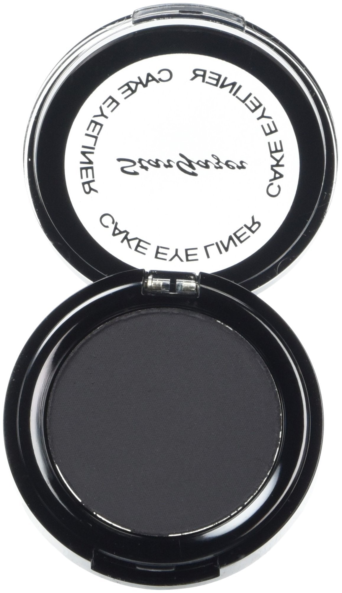 Black Cake eye liner. A wet and dry use pressed powder cake eye liner.