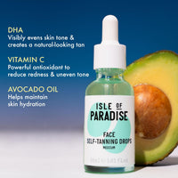 Isle of Paradise Face & Body Self-Tanning Drops 10ml, Medium, Packaging may vary