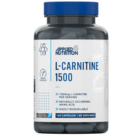Applied Nutrition L-Carnitine 1500mg - Carnitine Supplement Premium L-Tartrate Form, High Strength, Energy Boost & Weight Management (120 Capsules - 60 Servings)