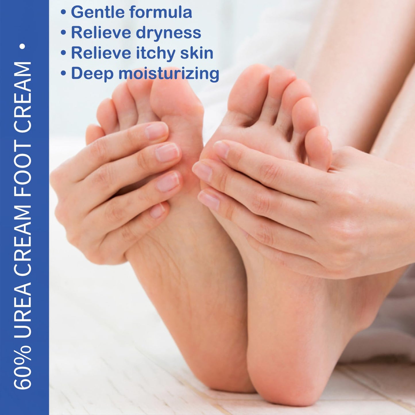 Mikloven 60% Urea Foot Cream for Cracked Heels & Dry Skin – Intensive Heel Repair for Feet and Hand, Deep Moisturizing Urea Cream 60 Percent for Feet & Body, Maximum Strength & Long-Lasting Hydration,200ml