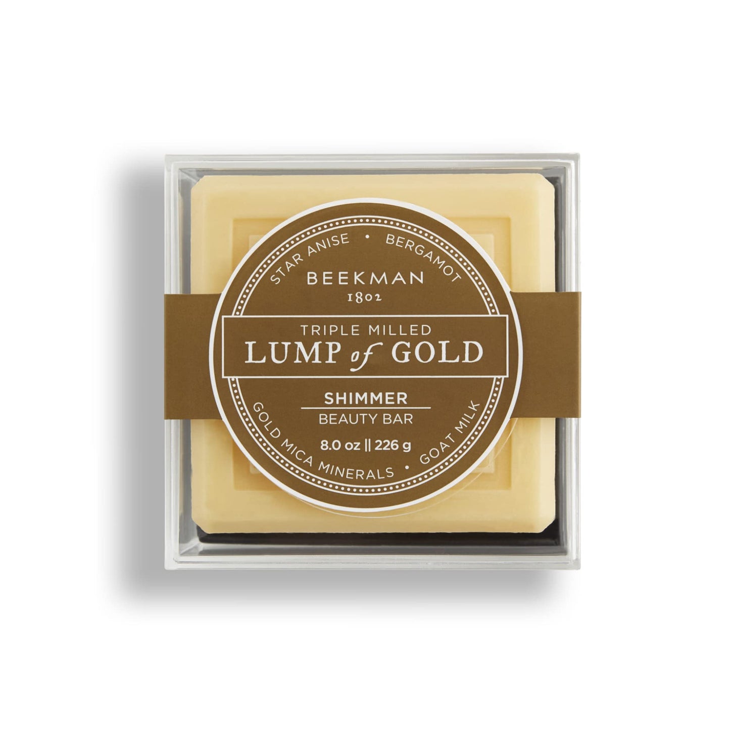 Beekman 1802 Lump of Gold Shimmer Beauty Bar 8 oz.
