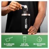 Optimum Nutrition Micronised Creatine Monohydrate Powder – 3 g of Pure Creatine per Serving to Support Performance During High‑Intensity Training – Unflavoured Pre and Post Workout Supplement – 187 g