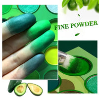 HIVETZ Green Eyeshadow Palette,Shimmer Eye Shadow Palettes,Glitter Eye Shadow Makeup,Glitter and Matte Eyeshadow,Green Eyeshadow,Highly Pigmented Eye Shadow Green,Eye Shadow Pallets with 3 Eyeshadow Brushes