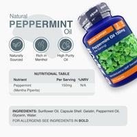 Zipvit Peppermint Oil Capsules 150mg, 180 Peppermint Capsules