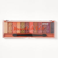 Technic Mega Eyeshadow Palette - 12 Pigmented, Long Lasting, Easy to Apply and Blendable Shades for the Perfect Day to Evening Looks - 18g (Marrakech)