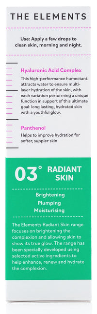 THE ELEM ENTS The Elements 4D Hyaluronic Serum, 30ml