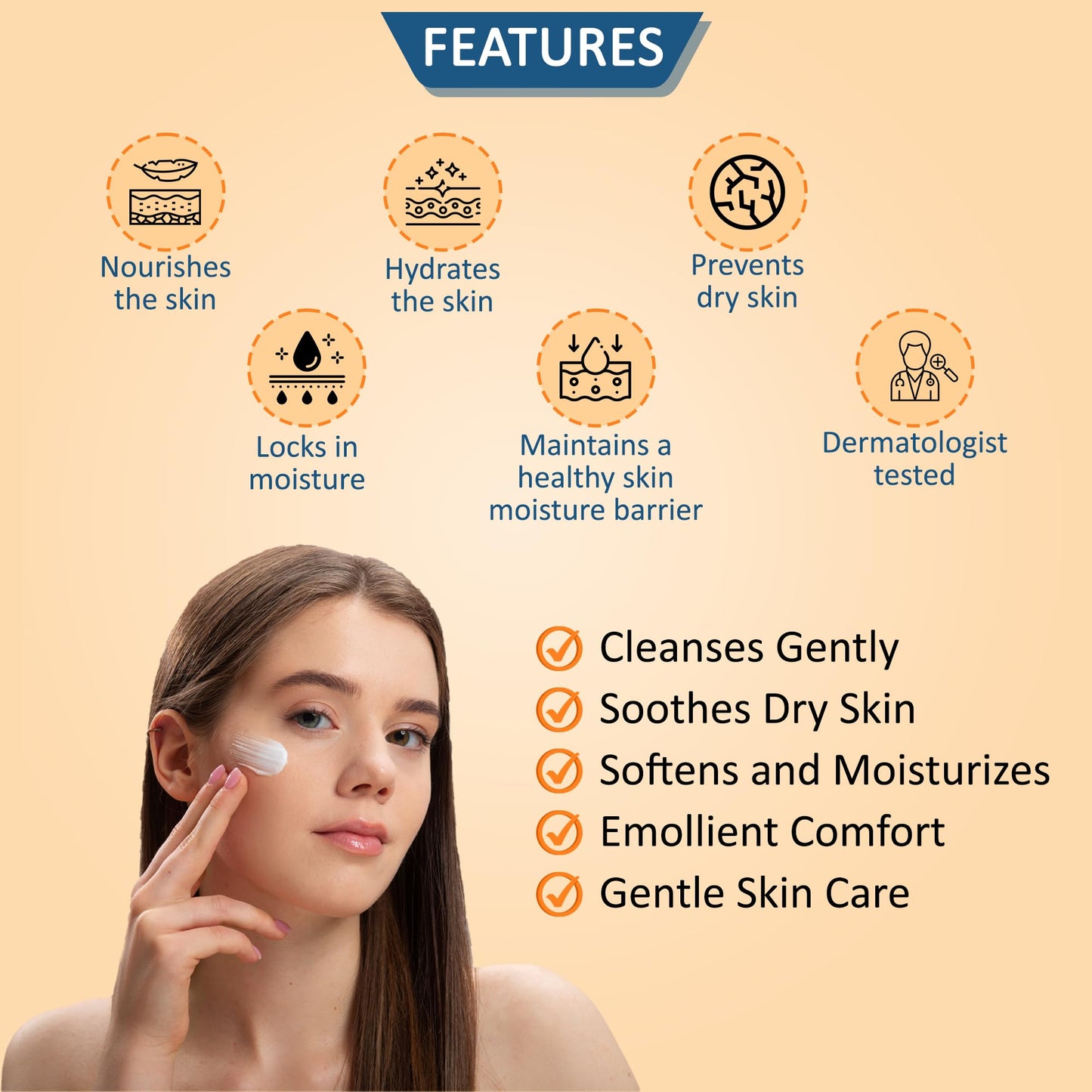AactiMed Emulsifying Ointment – 500g for Skin Moisturiser & Soap Substitute or Bath Additive