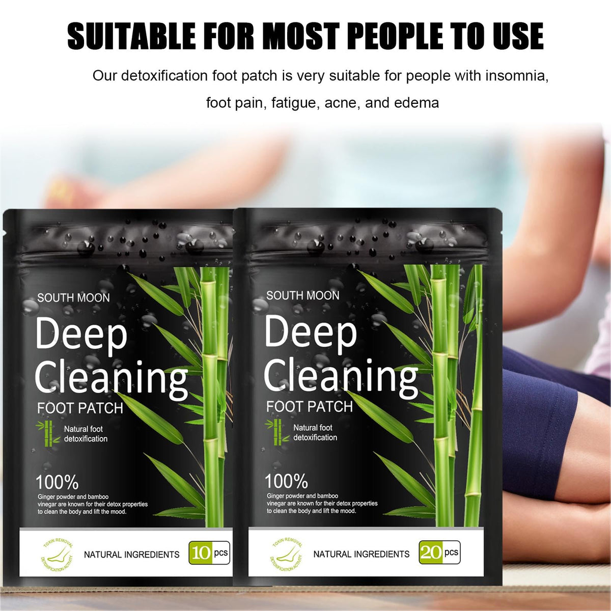 GWAWG 30PCS Detox Foot Patches,Deep Cleansing Detox Foot Pads to Remove Body Toxins with Bamboos and Ginger Powder for Stress Relief, Deep Sleep and Enhance Blood Sleep Aid