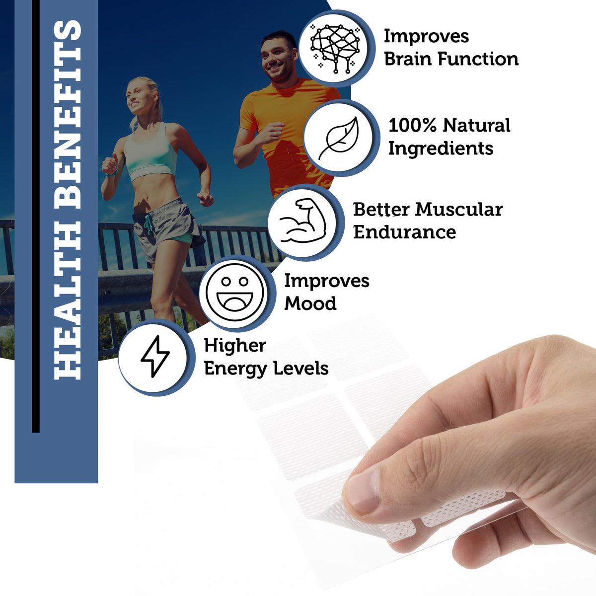 OmniCo Magnesium 5-in-1 Patches for Help with Muscle Recovery, Stress Relief & Sleep – with Multiple Magnesium Complexes and B12 Infused into 30 Patches, Natural & Easy to Use