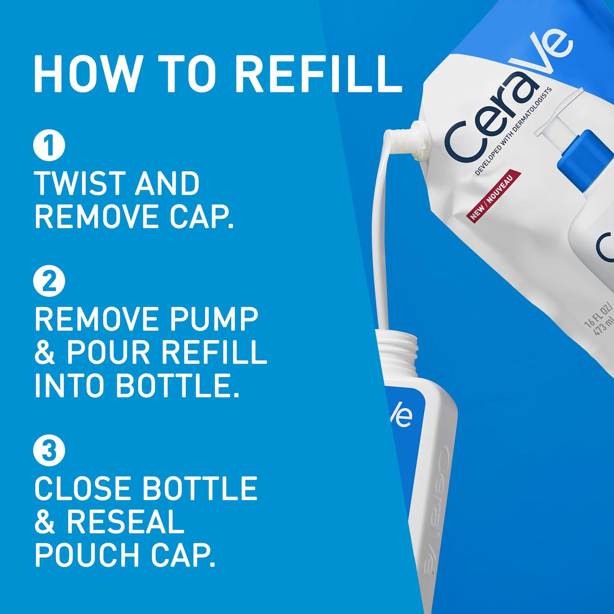 CeraVe Moisturising Lotion Refill for Dry to Very Dry Skin, 473ml