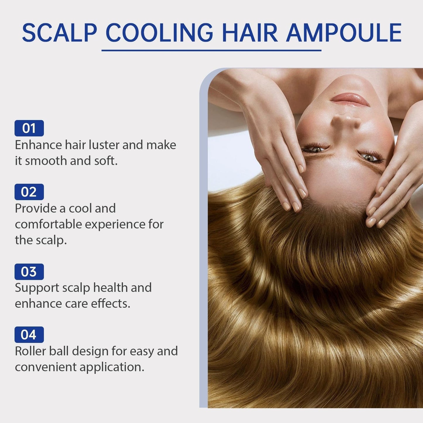 SingHao Scalp Cooling Hair Ampoule,H/air Growth Serum Roll On,S/calp Hair Ampoule,Hair Serum Helps to Ha/ir Growth,Hair Oil for Hair Growth,Hair Loss Treatment,Hair Growth Roller,Improve Scalp Health