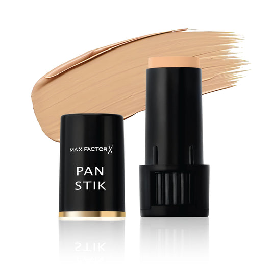 Max Factor MAX FACTOR - Pan Stik Foundation - Rich Creamy Foundation, Smoothing Effect, Full Coverage, Dewy Skin Look - Normal To Dry Skin - 14 Cool Copper - 9g