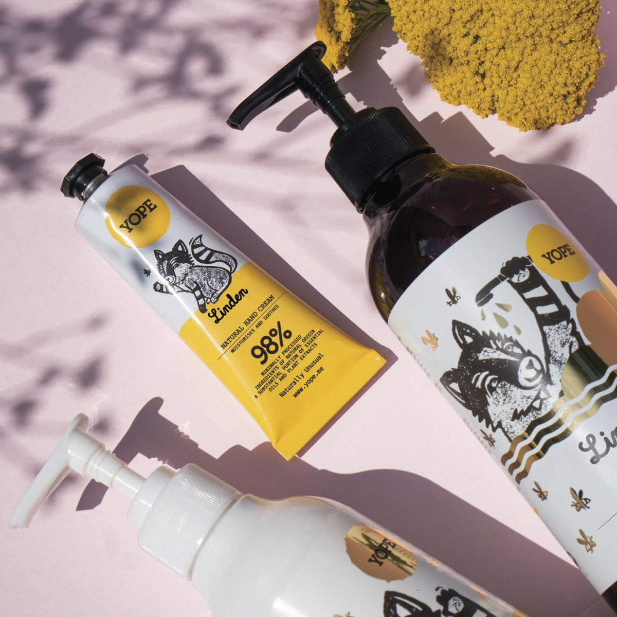 Yope YOPE Shower Gel Wash, Skin Regeneration & Nourishing, Linden Flower Extract, Scent Linden, 400 ml