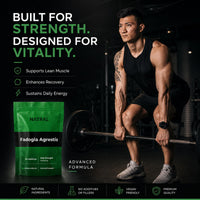 Natral Fadogia Agrestis 10,000mg Equivalent - 120 Vegan Capsules | High Potency Natural Performance & Sports Supplement | Muscle Building & Recovery Support