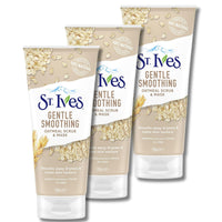 beauty mix St. Ives Gentle Smoothing Oatmeal Scrub & Mask, 150 ml (Pack of 3) – Nourishing Dual-Action Facial Treatment for Exfoliation and Hydration, Leaving Skin Soft, Radiant, and Visibly Healthy