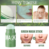 Tianyue Green Tea Mask Stick, Green Tea Deep Cleanse Mask, Blackhead Remover Mask, Green Tea Extract Deep Cleansing and Moisturizing, Shrinking Pores, Suitable for Men and Women, All Skin Types.