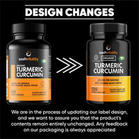 SASH Vitality Organic Turmeric Curcumin 600mg Serving with Organic Black Pepper | 120 Vegan Capsules | High Potency Antioxidant & Absorption | Certified Organic Supplement – UK Made Sash Vitality