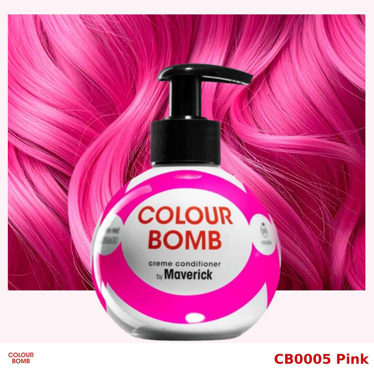 Colour Bomb by Maverick Pink Colour Depositing Conditioner 250ml