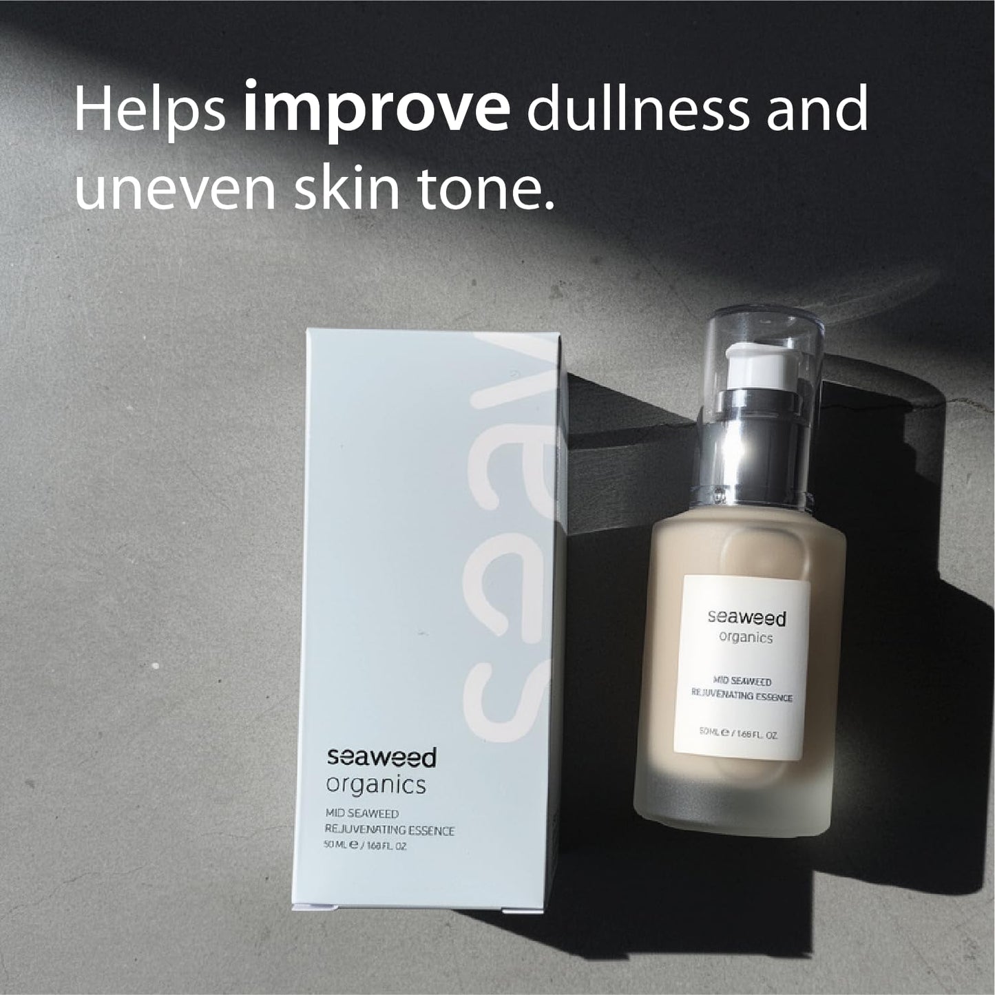 SEAWEED ORGANICS Seaweed Organics Mid Seaweed Rejuvenating Facial Essence – Lightweight Nourishing Skin Serum with Natural Seaweed – Hydrates & Plumps for a Healthy, Radiant Complexion